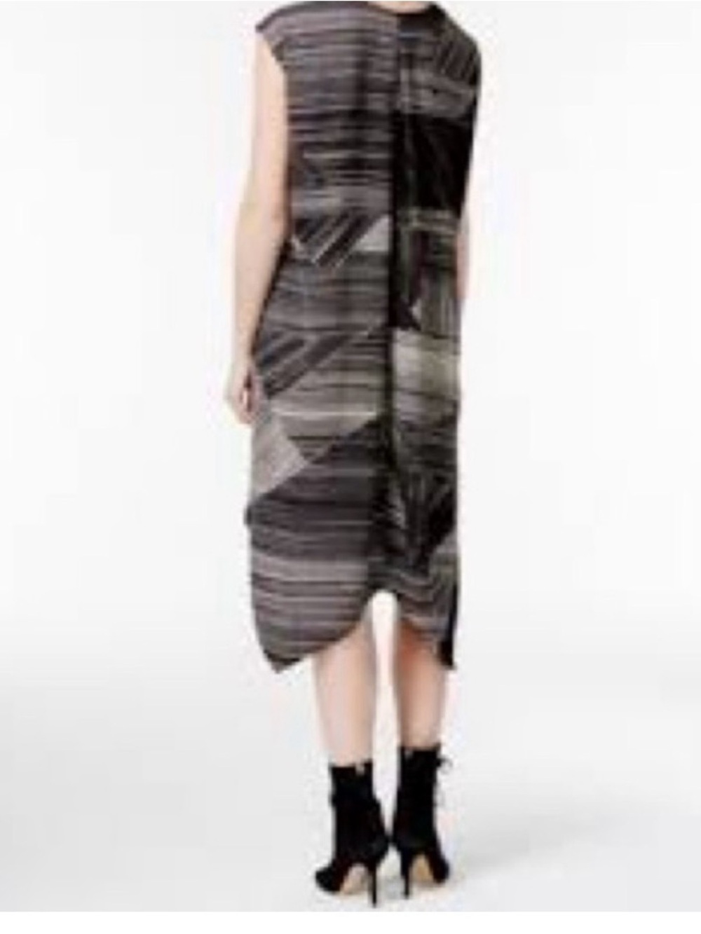 Rachel Roy Sidney Dress Tunic. Geometric. Lagenlook. Artsy. High low hem. SZ XL - Picture 2 of 8